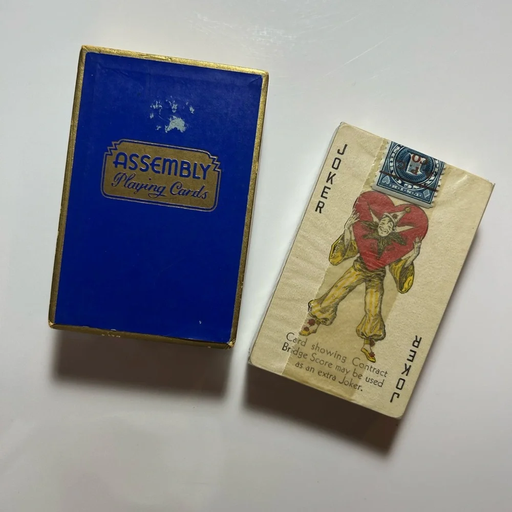 Vintage Assembly Playing Cards - Picture 3 of 3